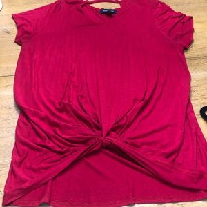 Ashley Stewart red top, size 18/20.